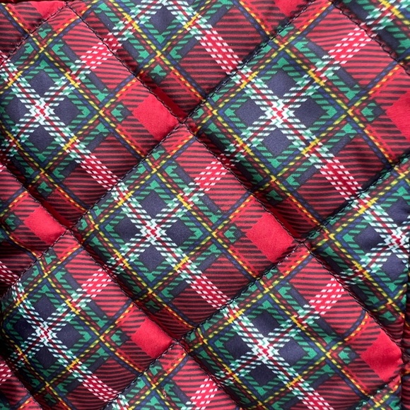 KIM ROGERS Tartan Red Snap Full Zip Puffer Vest Women’s  Medium - Picture 3 of 10